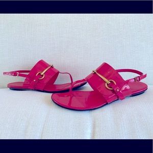 Gucci Hot Pink Horsebit Sandal